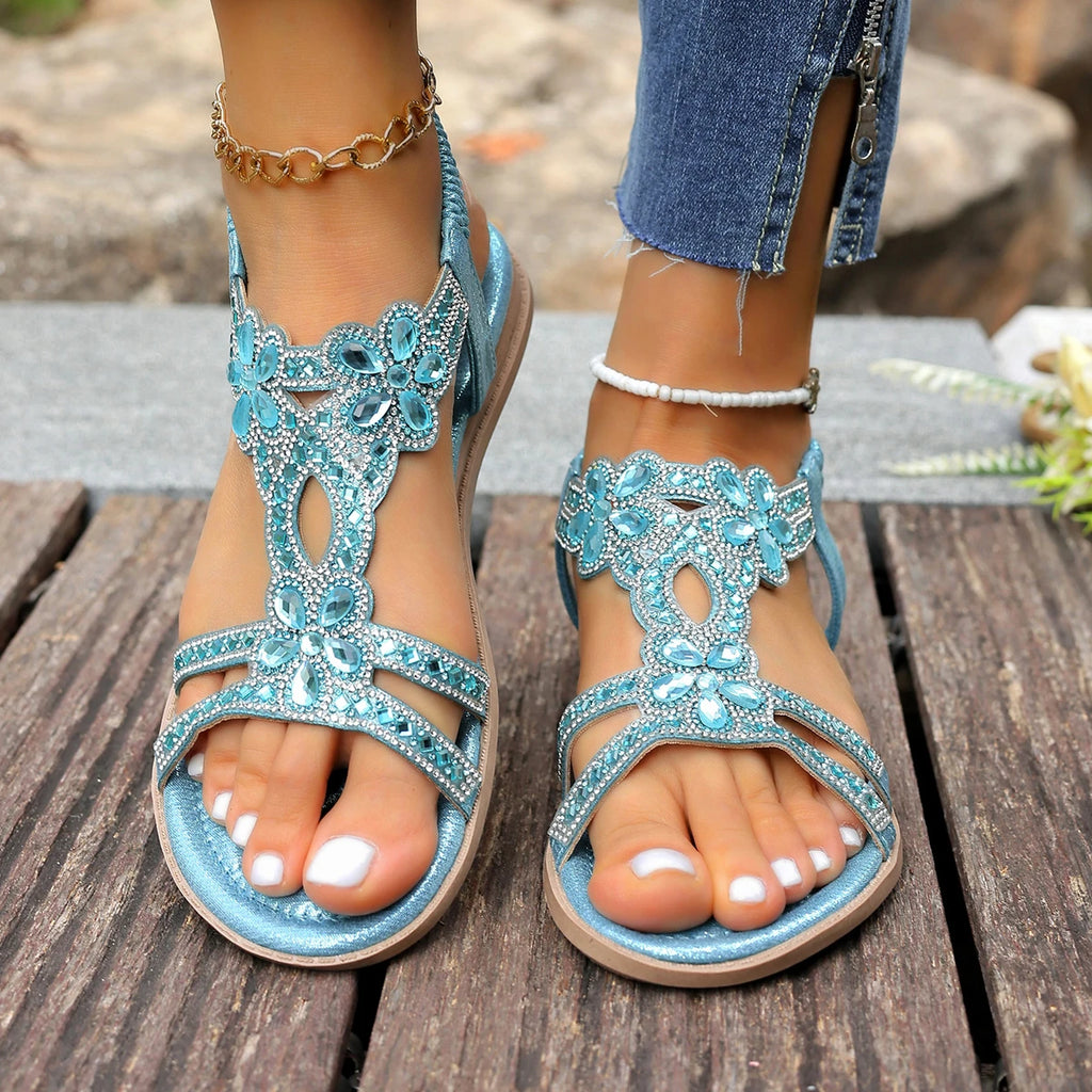 Women's Sandals Fashion Women Summer 2025 Shoes Low Heels Flat Zpaxo