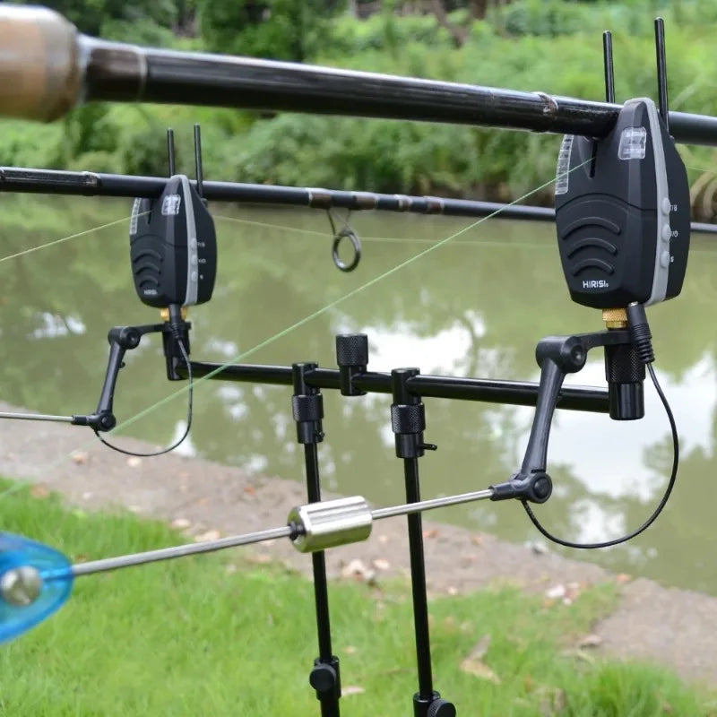 Hirisi 1PCS Waterproof Carp Fishing Bite Alarm With Snag Bar And Rolling LED Band Fish Bite Indicator Fishing Induction Alarm Zpaxo