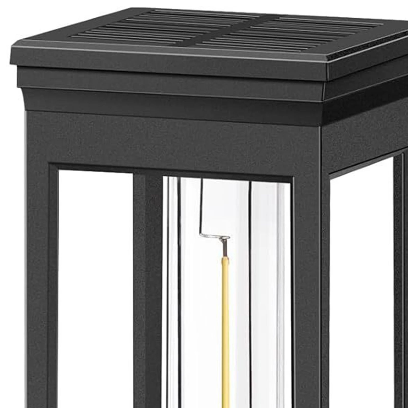 Solar Powered Lanterns Waterproof Metal Outdoor Light Tungsten