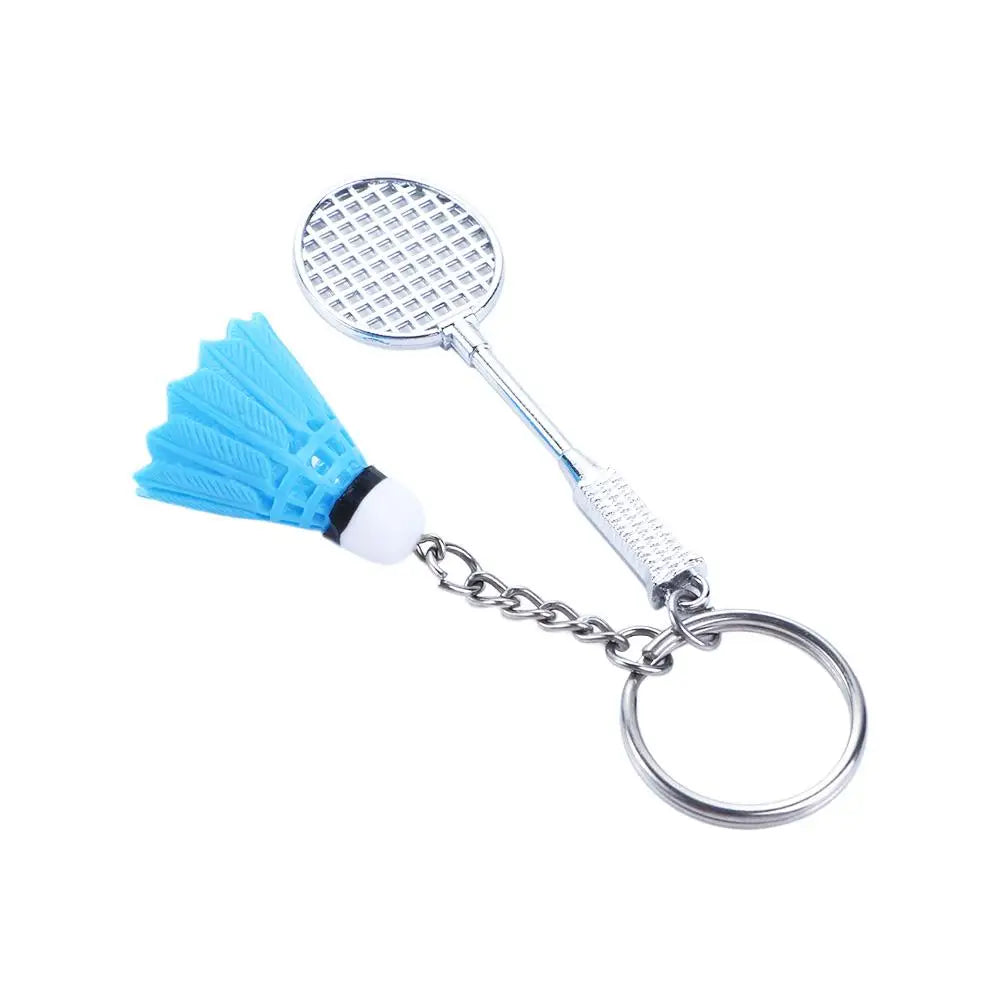Bag Car Decor Sports Mini DIY Fashion Gifts Key Holder Badminton Racket Key Chain Badminton Pendant Keyring Key Ring Keyfob Zpaxo