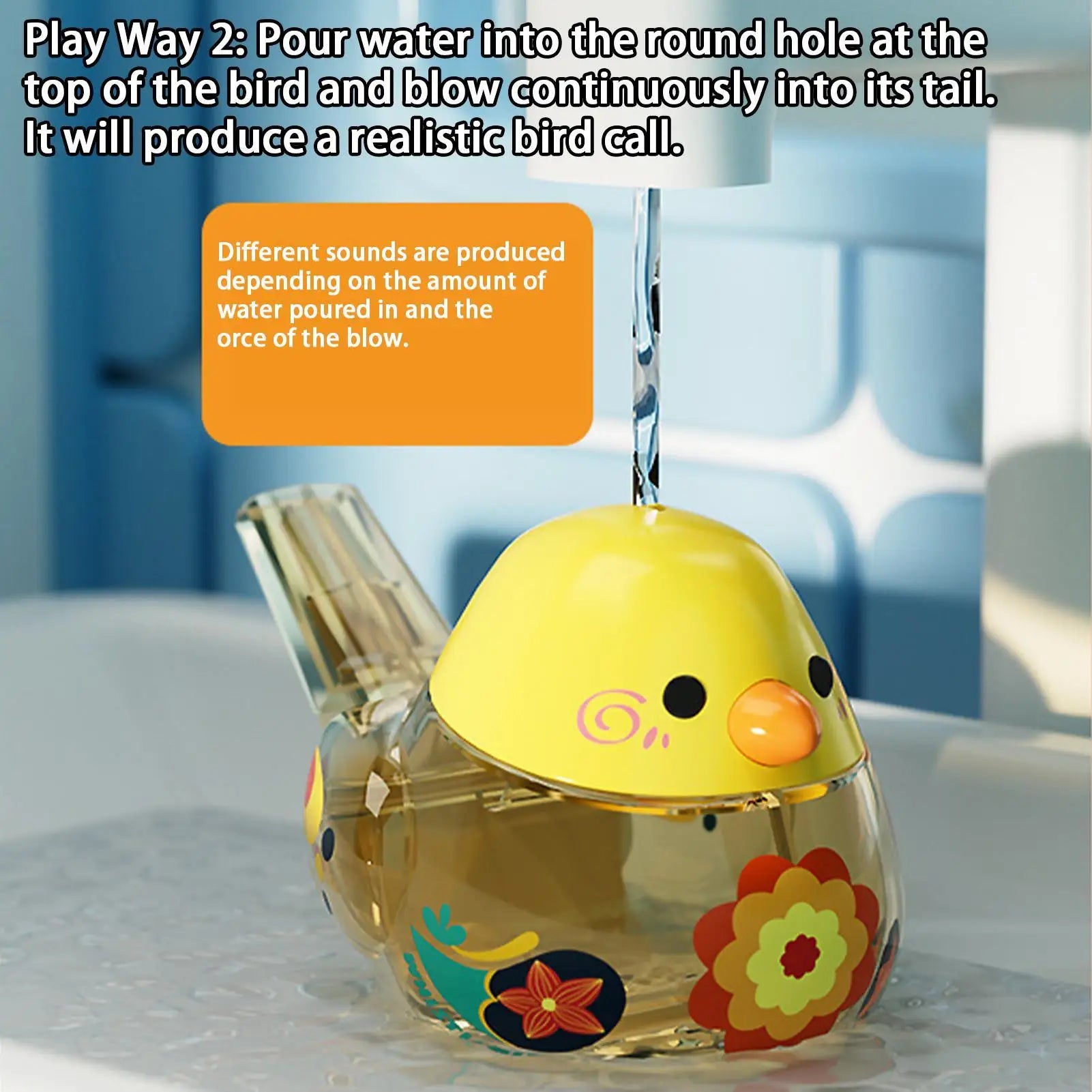 Water Whistle Bird Early Learning Musical Toy With Lanyard Water Bird Whistle Toys For Boys And Girls Birthday Parties School Zpaxo