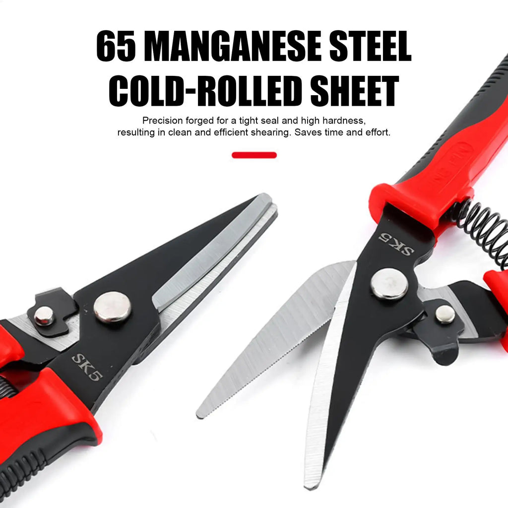 Industrial Tin Snip Aviation Shears Heavy Duty Metal Sheet Cutter