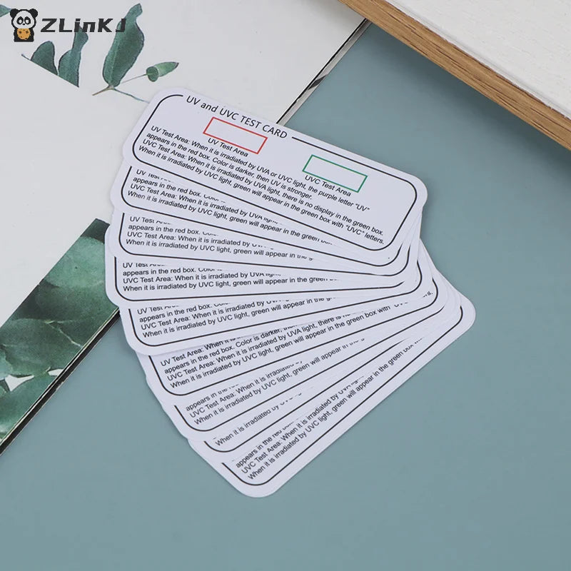 ▶10PCS Light Test Cards UVA UVC Test Cards Light Wavelength Indicator Cards Zpaxo