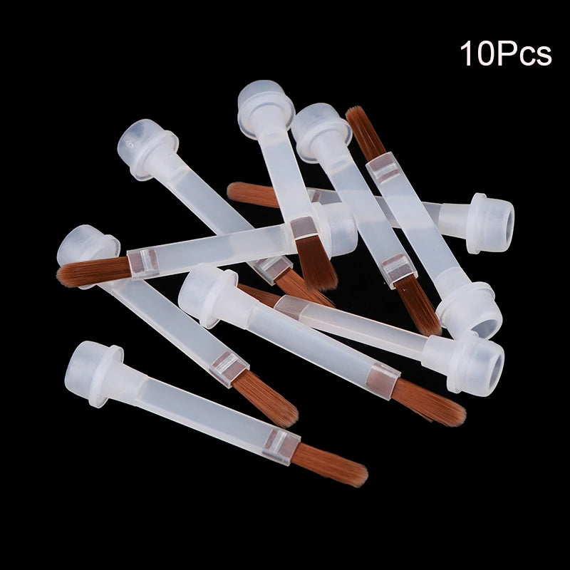 5/10/20Pcs Disposable Nail Polish Brush For 15ml Nail Polish Bottle Replacement Brush Brown Hair Nail Art Brush Applicators Zpaxo 10pcs