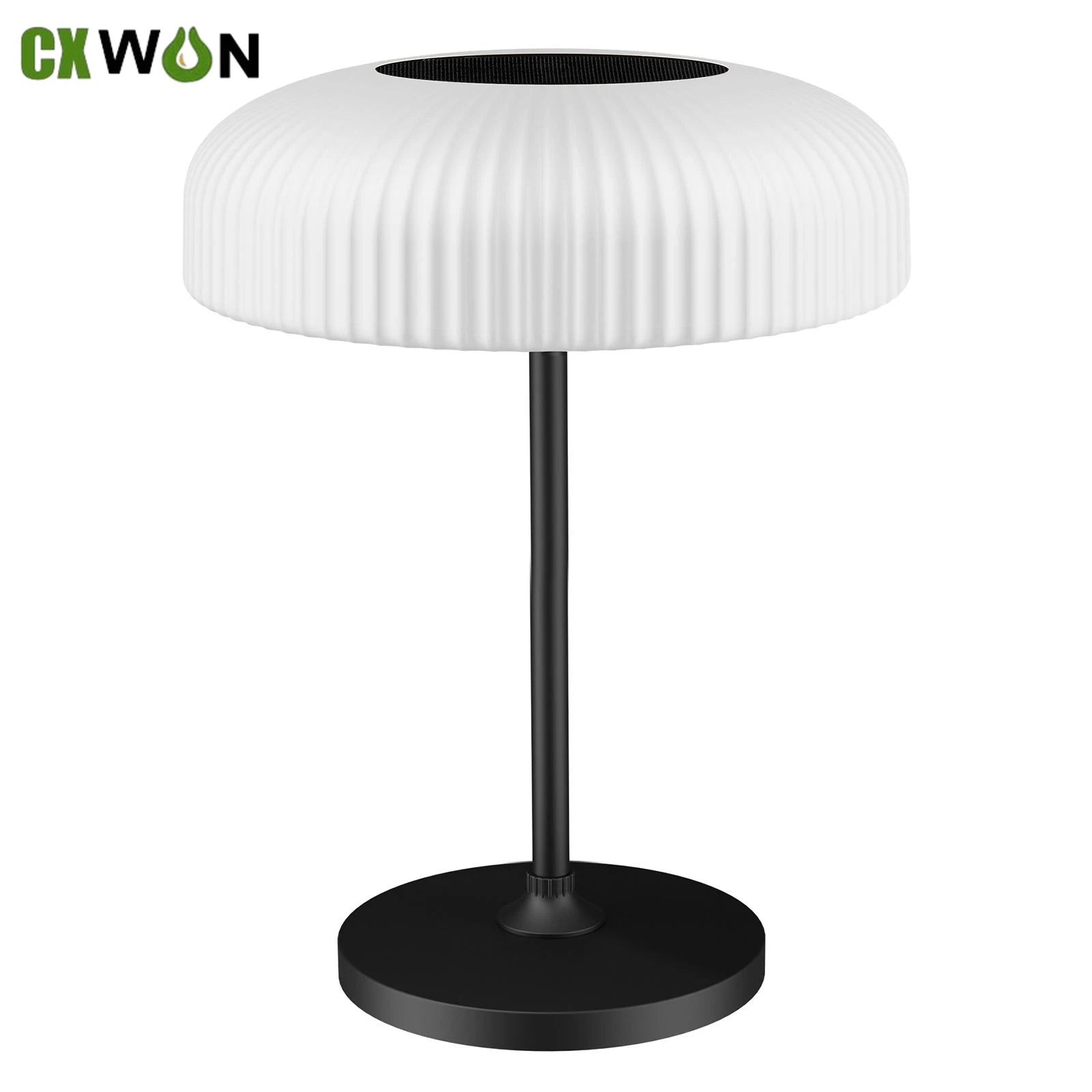 Solar Desk Lamp Human Body Induction Adjustable Brightness White Warm Zpaxo