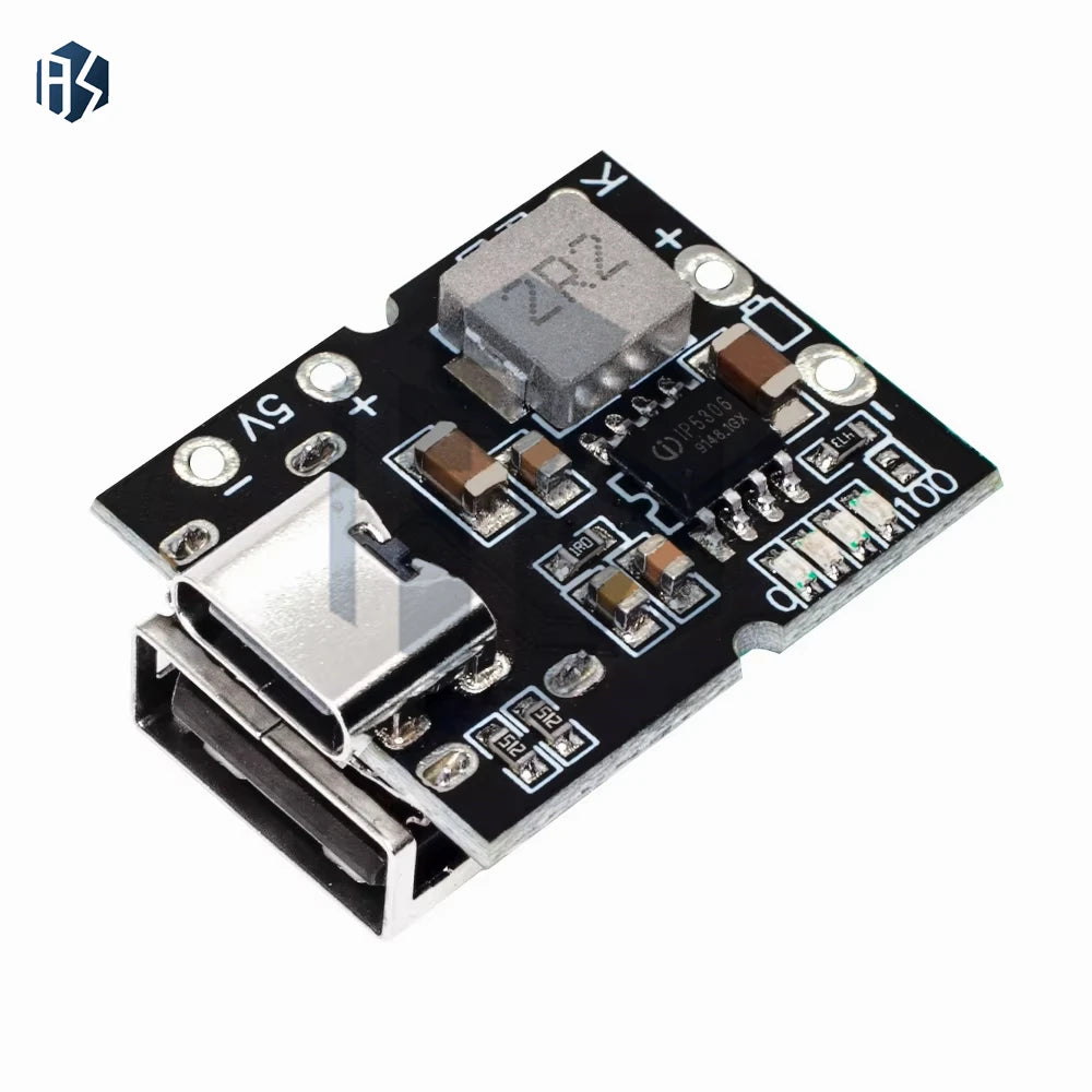 Multi-current 1A 2A 2 45A 3 USB-C Micro USB Boost Module Li-ion Lipo Zpaxo