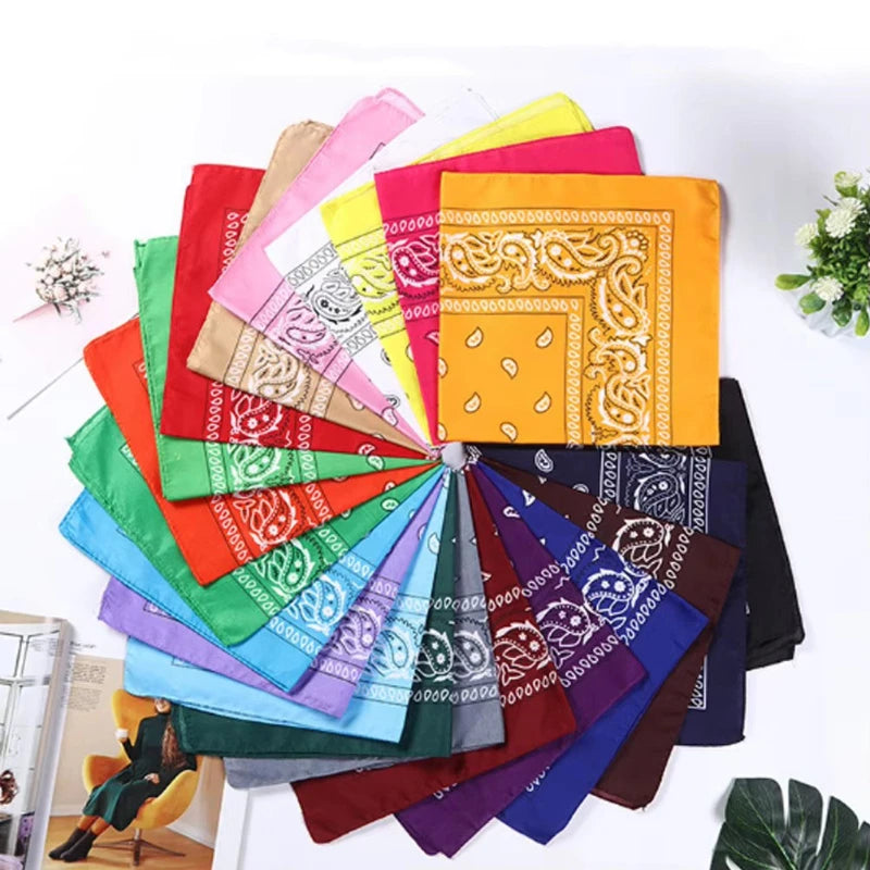 Unisex Plaid Bandana – Hair Band, Neck Scarf & Wrist Wrap