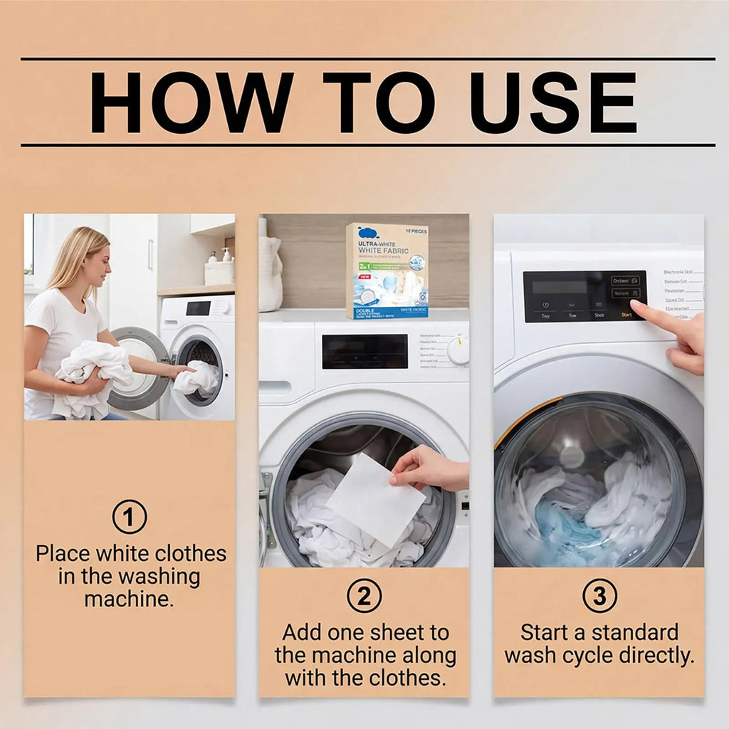 Dye Clothes 10 Sheets White Dyeing Tablet Textiles Adults Women Men