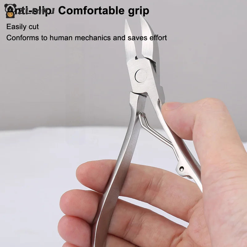▶1Pcs Professional Toe Nail Clippers Trimmer Cutters Paronychia Nippers Pedicure Tools Podiatry Stainless Foot Care Tools Zpaxo