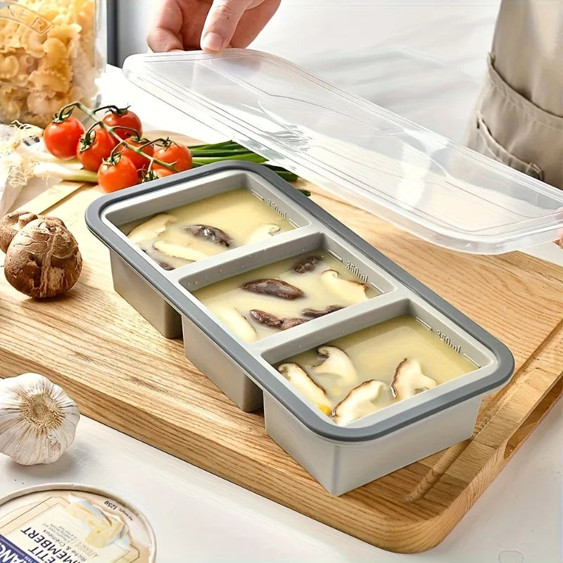 Extra Large Square Food Storage Container Leakproof Flip Lid