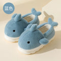 Cute Shark Cotton Slippers Women's Autumn Winter Home Indoor Non-slip Zpaxo Blue2 44-45(insole 27cm) China Mainland