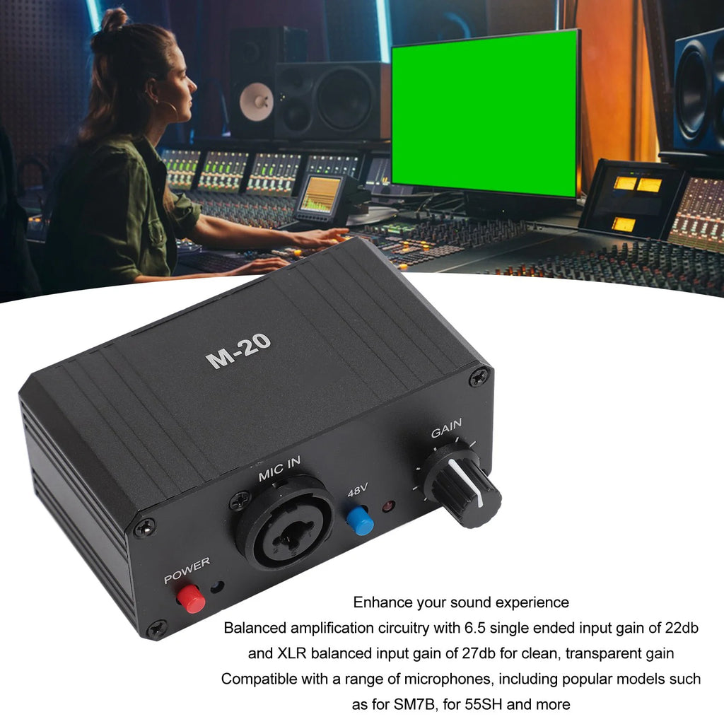 Microphone Preamp Low Noise Booster Unique Fully Balanced Circuit