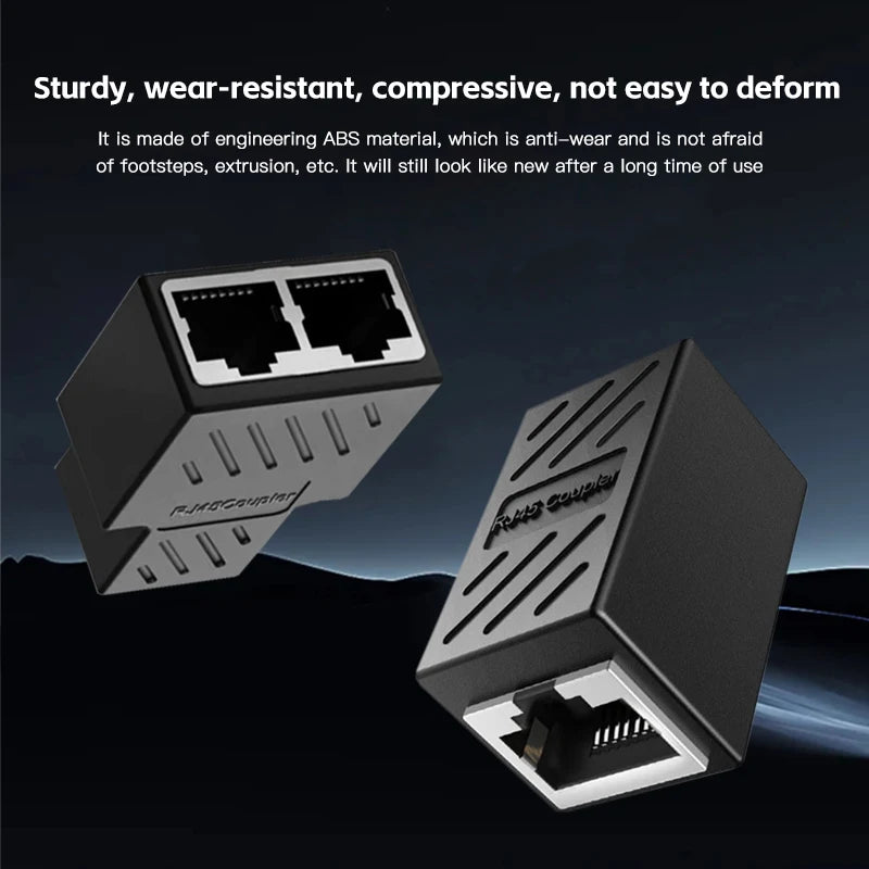 RJ45 Coupler Cat6 Cat5e Ethernet Cable Extender Adapter 1000Mbps LAN Zpaxo