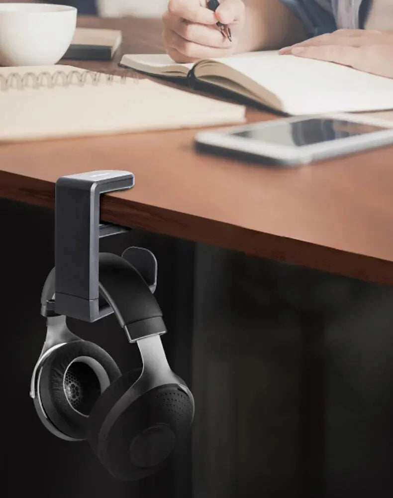No Punch Table Clip Hook Earphone Holder Gaming Headphone Storage