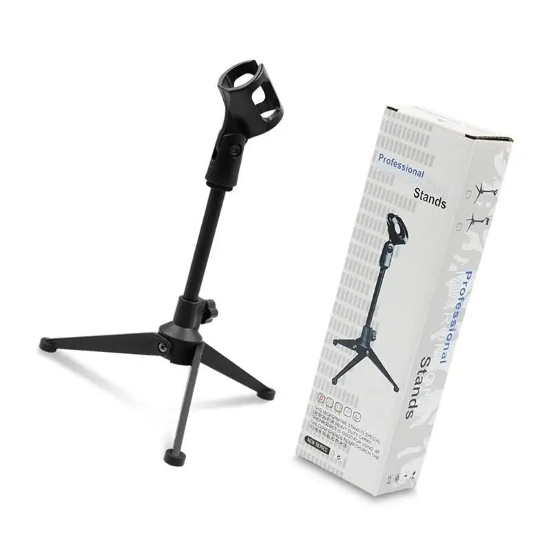 652F Heavy Duty Metal Desk Tripod Mic Stand Live Streaming Foldable Zpaxo