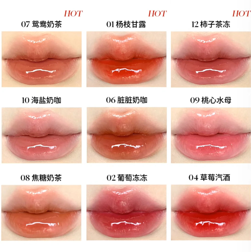 JOOCYEE Lip Gloss GLAZED ROUGE MATTE 2 Effect Lipstick Moisturizer Zpaxo