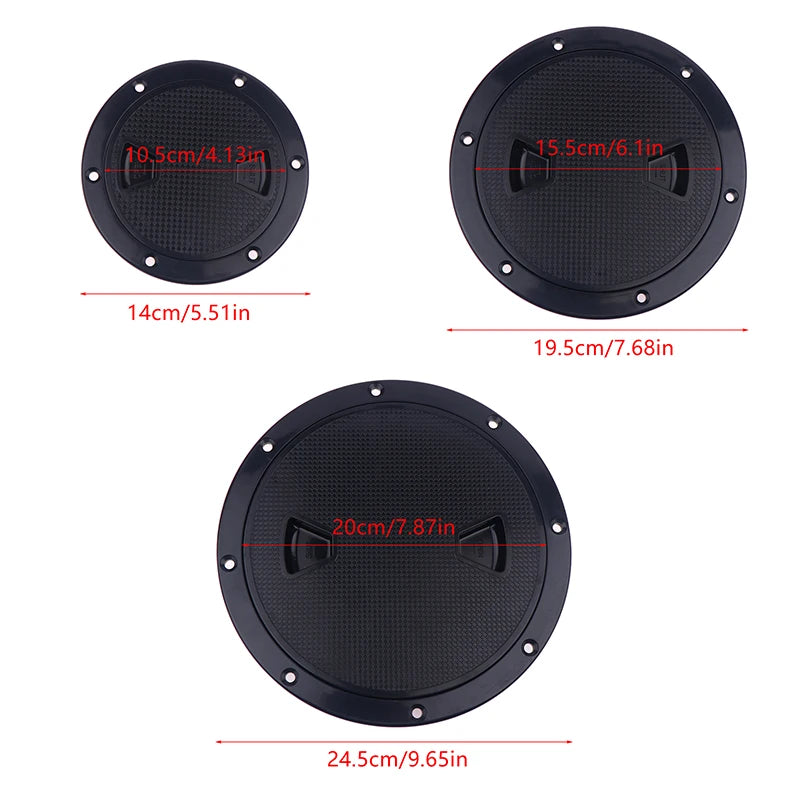 ABS Round Inspection Hatch Cover 4" 6" 8" – Kayak & Yacht