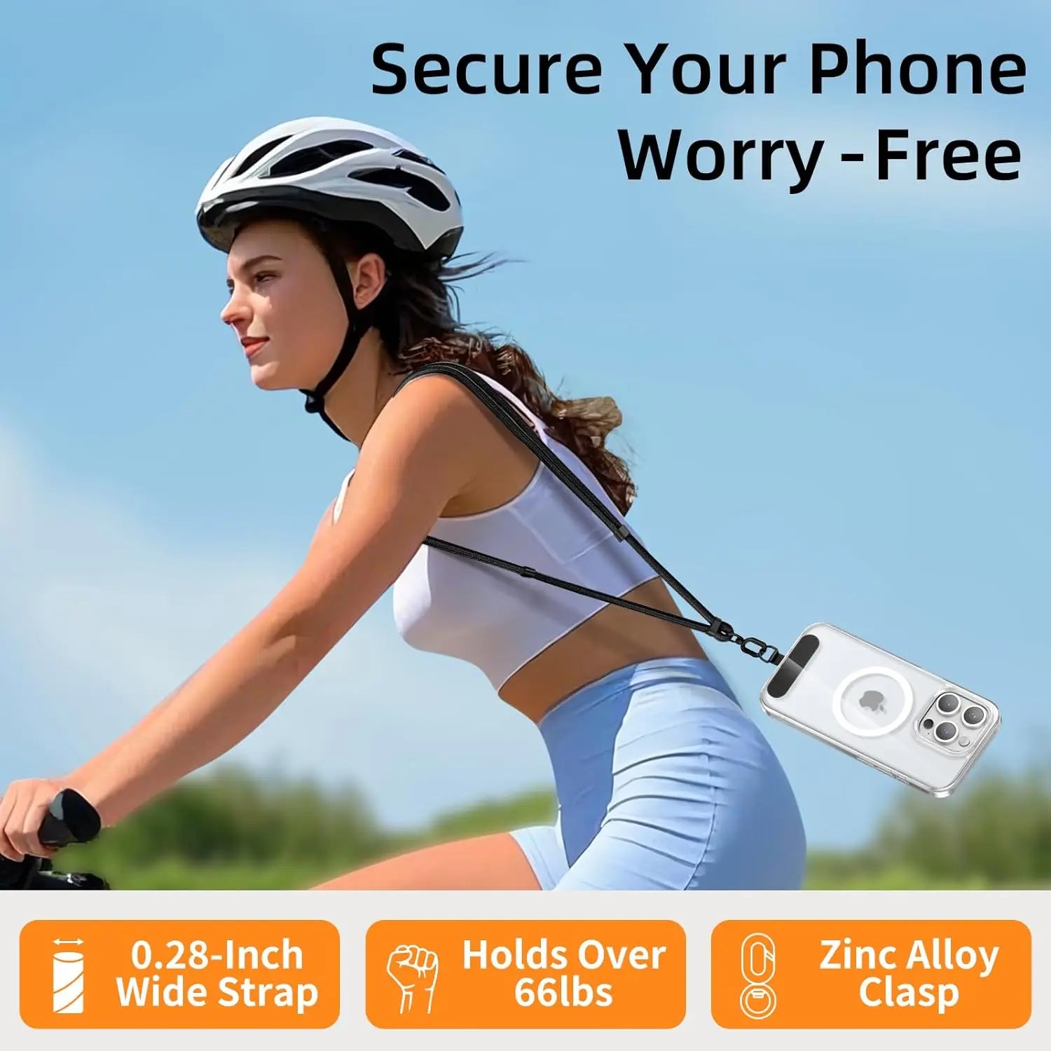Universal 360 Rotation Adjustable Mobile Phone Lanyard Wrist Strap