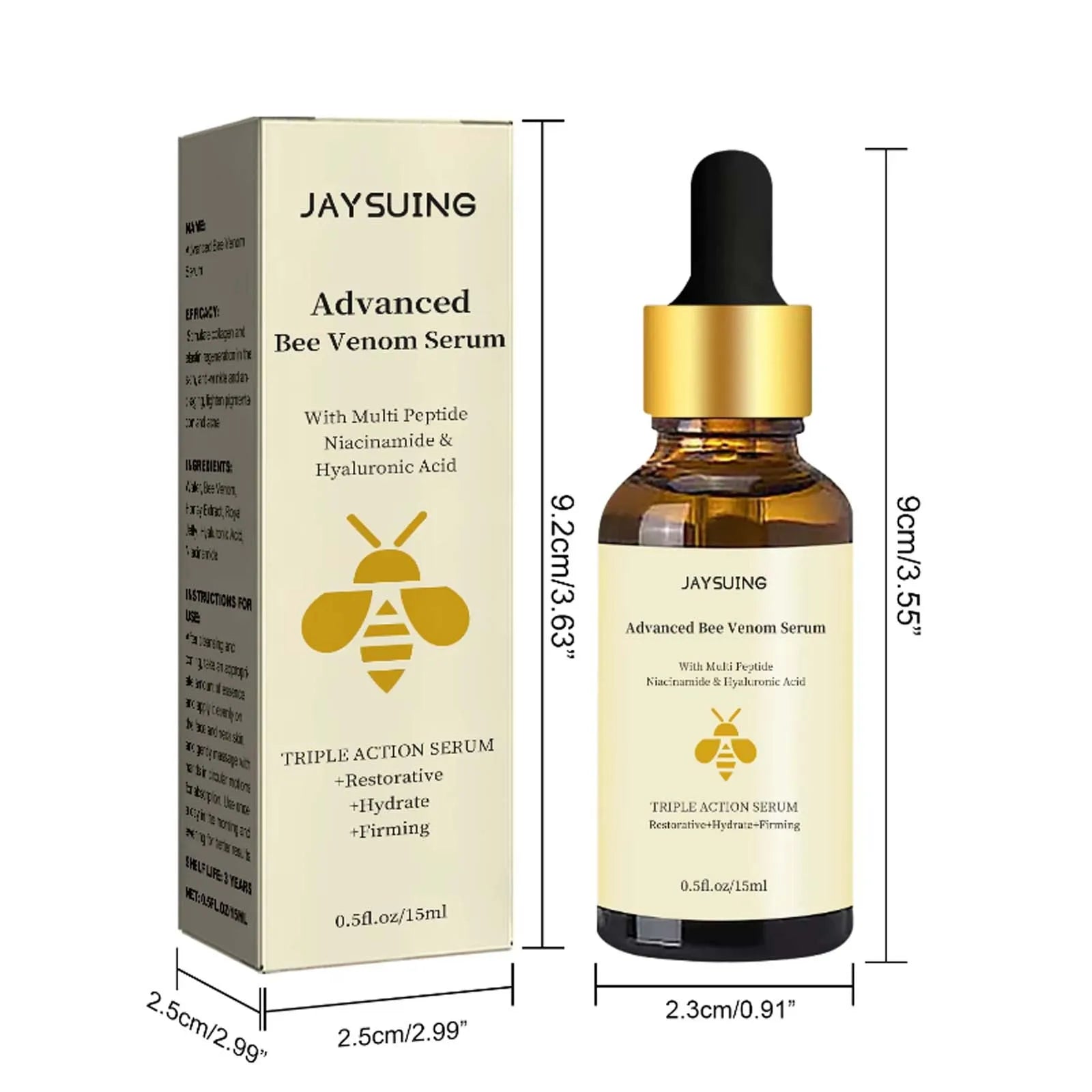 Jaysuing Bee Venom Serum – Anti-Aging Firming Face Essence Face Serum Zpaxo