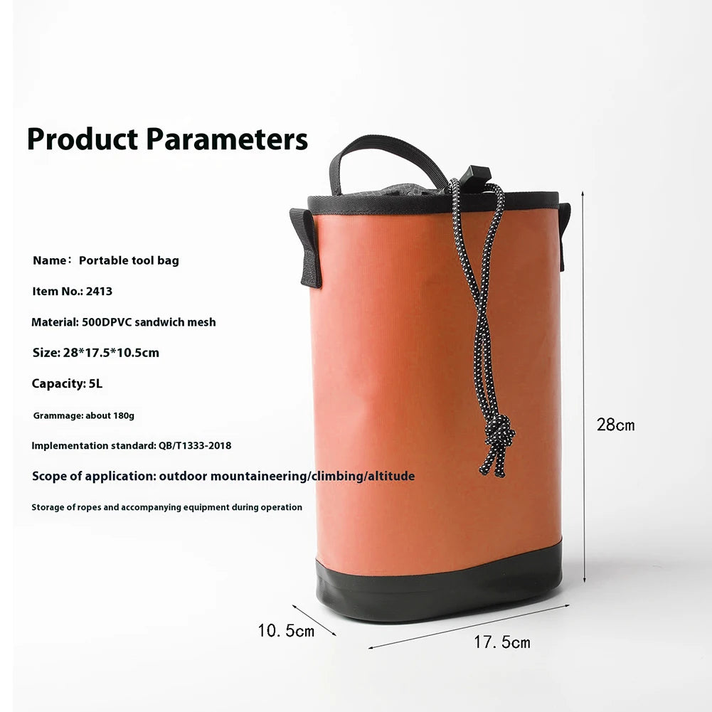 Climbing Rope Bag Drawstring Large Capacity Quick Closure Gym Workout