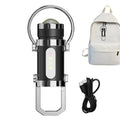 Flashlight Keychain LED 8-Mode Rechargeable Camping Torch Waterproof