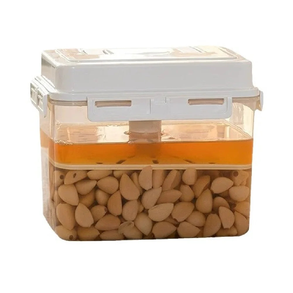 5L Press-Top Fermentation Jar | Kimchi, Pickle & Sauerkraut Crock Fermentation Jar Zpaxo WHITE-5L