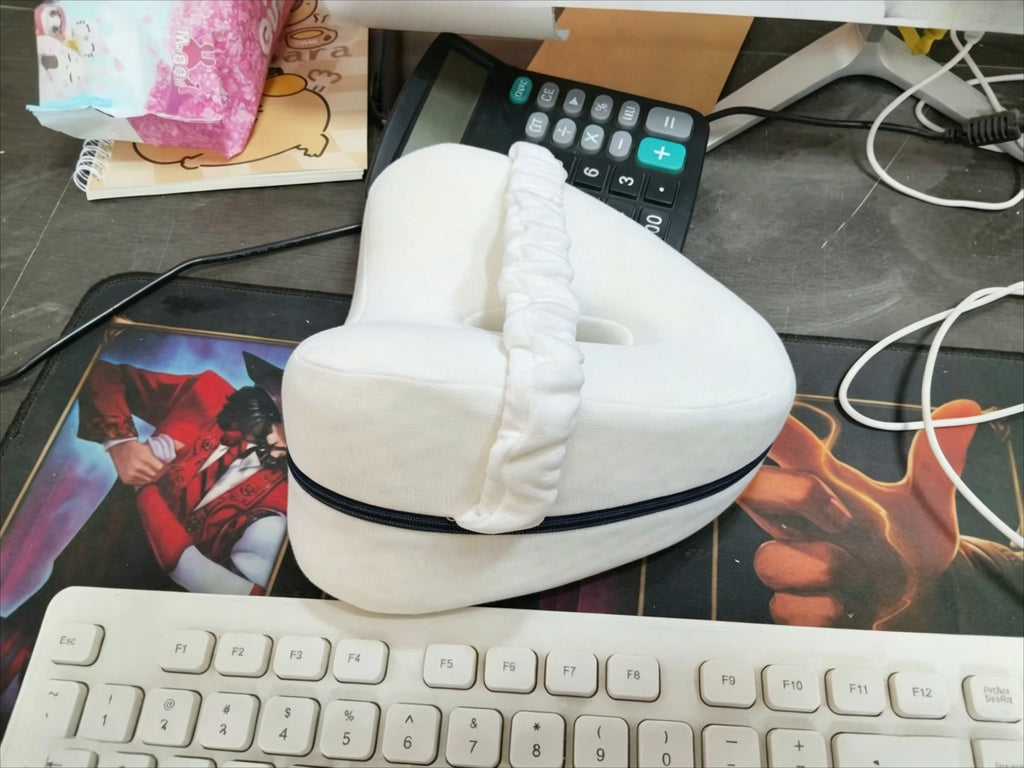 Heart shaped leg pillow memory cotton slow rebound clip leg pillow heart shaped leg pillow pressure reducing side sleeping Zpaxo