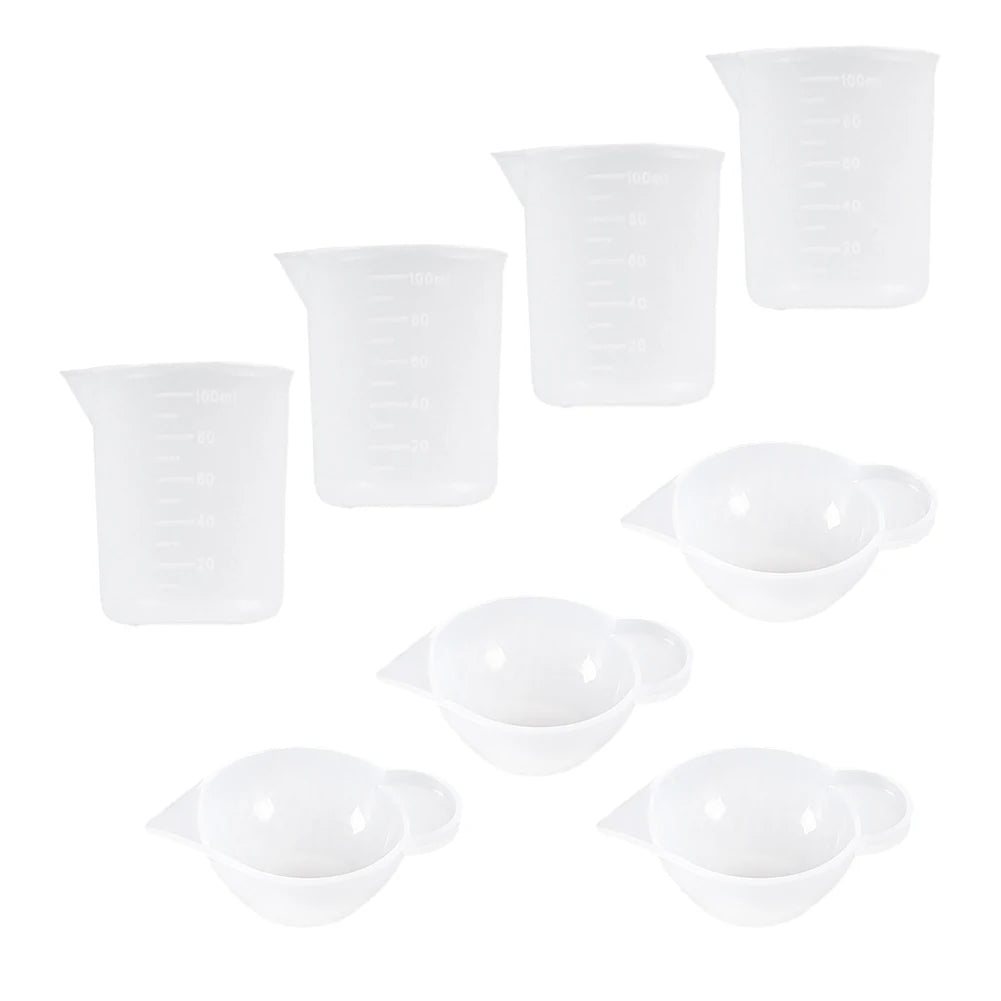 50/100Pcs 40ML Disposable Cups Dispenser Plastic Cup for DIY Epoxy Resin Jewelry Making Accessories Zpaxo 8Pcs Set