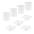 50/100Pcs 40ML Disposable Cups Dispenser Plastic Cup for DIY Epoxy Resin Jewelry Making Accessories Zpaxo 8Pcs Set
