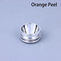 1Pc Metal S5 20mm Smooth Reflector Flashlight Reflective Cup Reflector Bow Smooth Orange Peel LED Hole 7mm Zpaxo A1