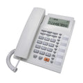 652F Landline Telephone Desktop Fixed Caller Front Desk Zpaxo White CN