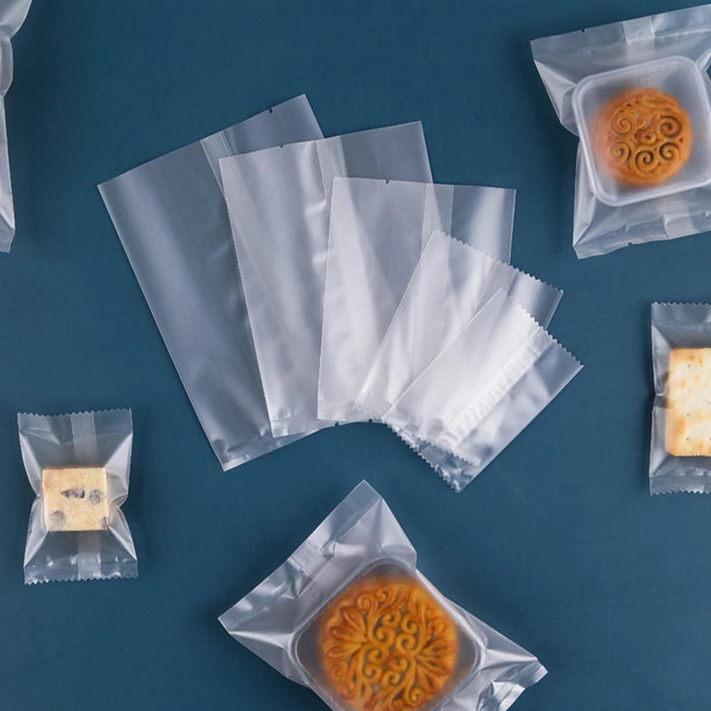 Thicker Machine Seal Bags Clear Frosted Food Biscuit DIY Baking Cake Zpaxo