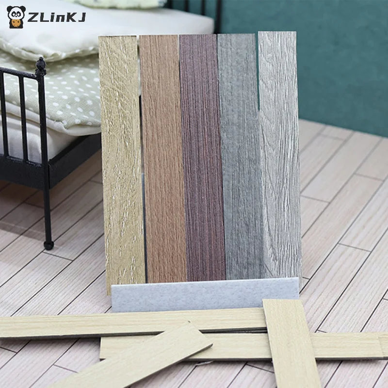 1 12 Scale Dollhouses Furniture Floor Boards Tiles Pvc Self-adhesive Zpaxo