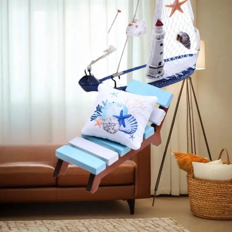 3-pack Sea Beach Pillow Miniatures Dollhouse Perfect Summer Ornaments Zpaxo
