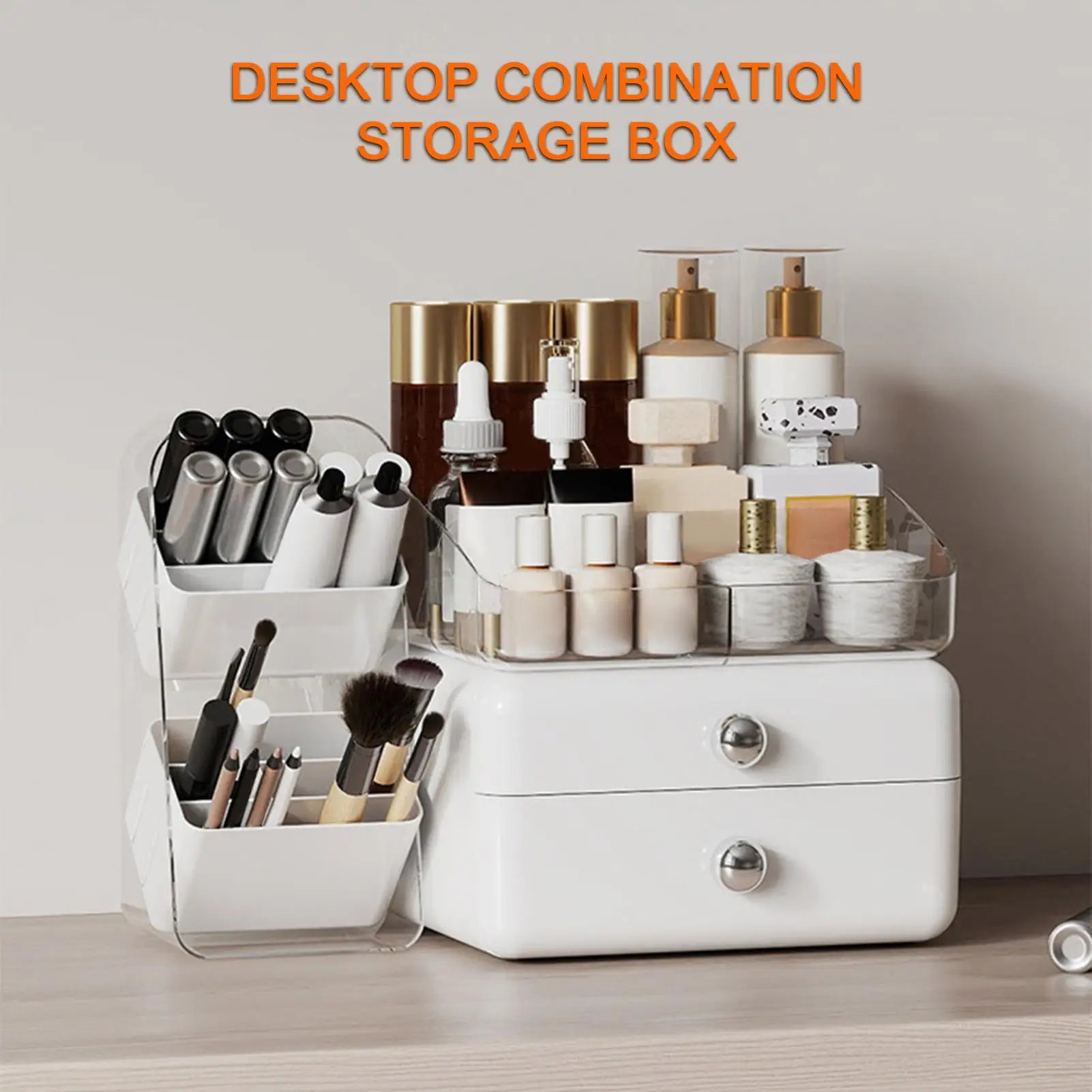 Makeup Organizer Large Storage Box Drawers Skincare Organizers Brush