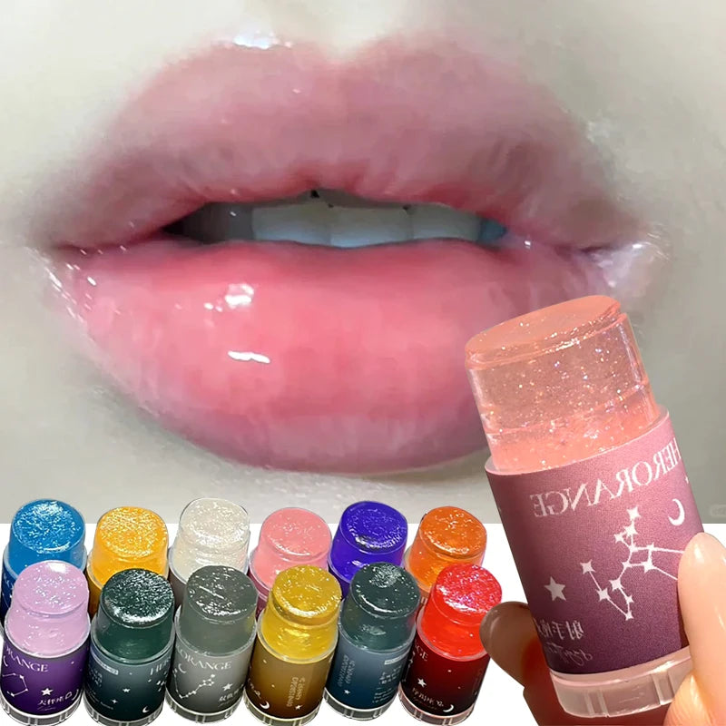 Constellation Series Lip Balm Lasting Nourishment and Moisture Lips Base Makeup Lip Gloss Fade Lips Lines Daily Care Lipstick Zpaxo