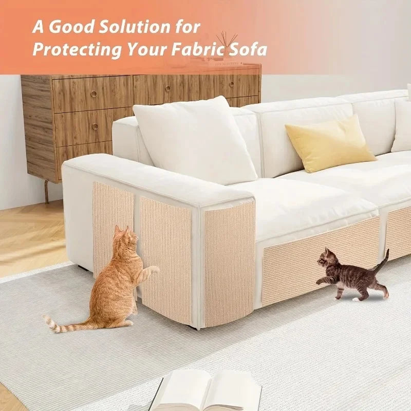 200x40CM Self-adhesive Cat Scratching Mat Protects Furniture Promotes