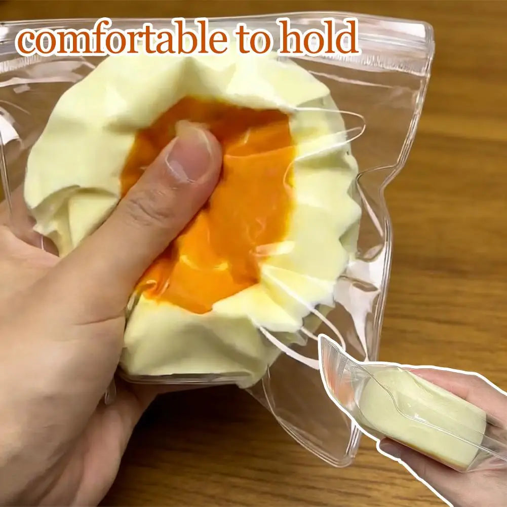 Silicone Squeezable Toy Pinch Squeeze Squishy Simulated Milk Puddy Non-Toxic Gifts Slow Rising Toy Stress Relief Super Soft Se Zpaxo 2PCS