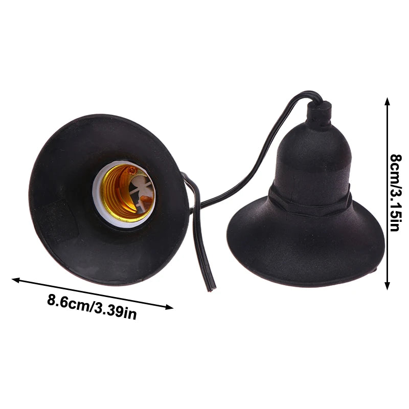 Durable E27 Screw Bulb Holder High-temperature Resistant Waterproof Zpaxo