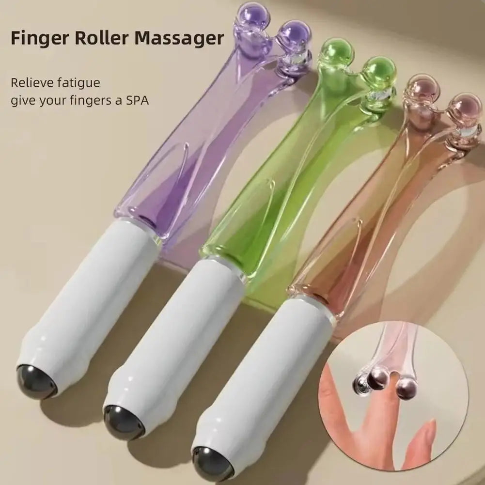 Finger Joint Acupoint Massager Rollers Handheld Hand Acupuncture Points Massager Relieve Finger Fatigue Arthritis Massage Tool Zpaxo
