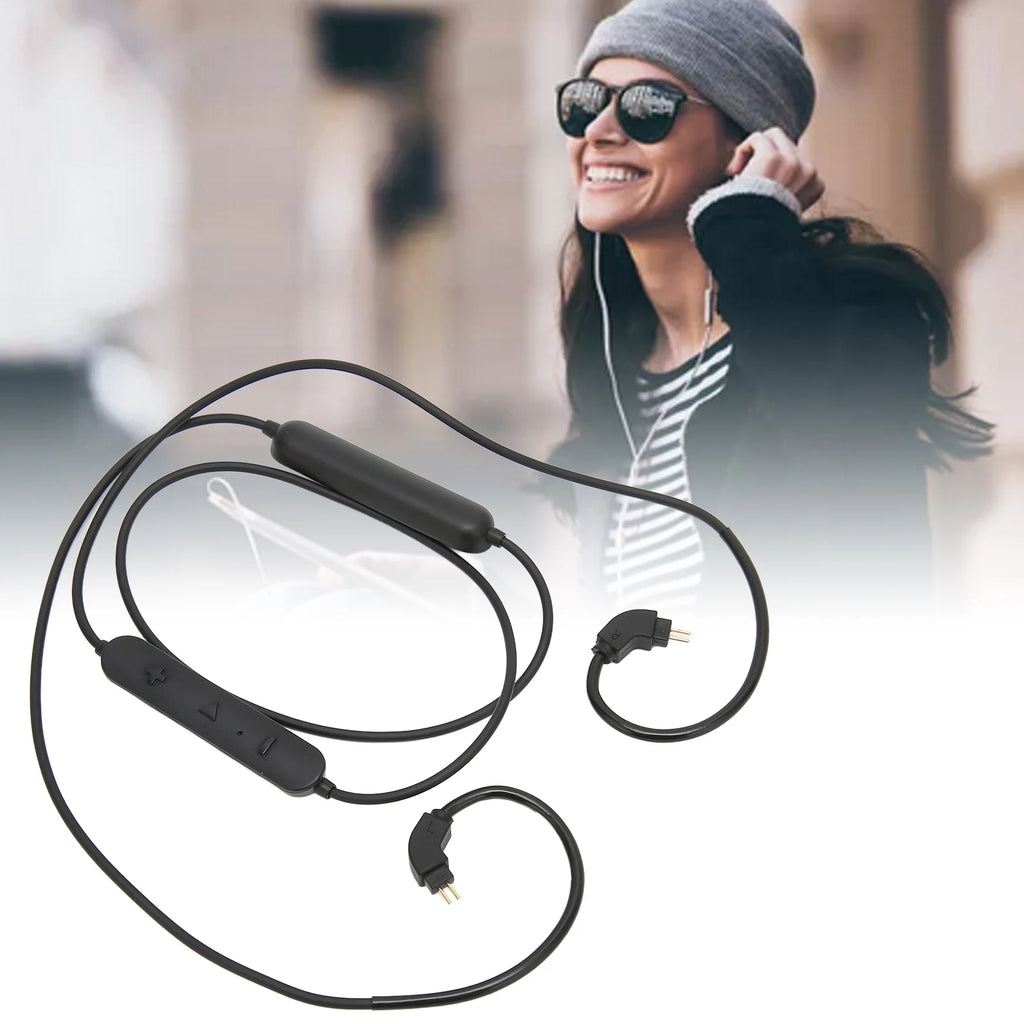 Earphone BT Cable Ergonomic Design Volume Control OFC Earbuds Upgrade