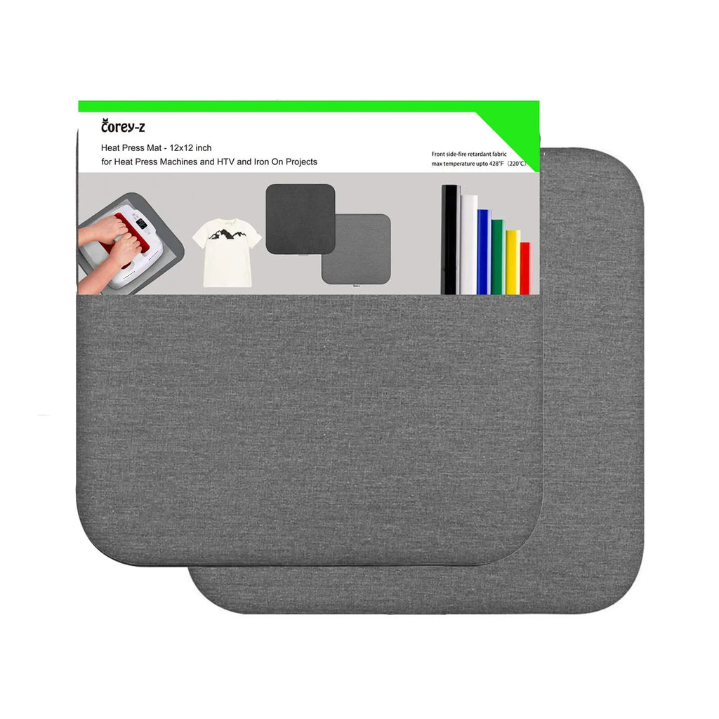 1Pc Heat Press Mat for Heat Press Machines and HTV Craft Vinyl and Iron On Projects, for Cricut Easypress [12" x 12"] Zpaxo Default Title