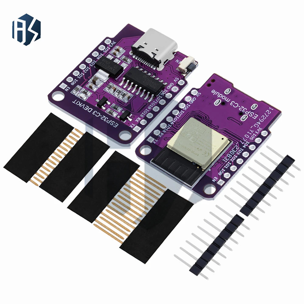 MINI ESP32-C3 Development Board with ESP32-C3-MINI-1 Module, WiFi & Bluetooth BLE 5.0 Compatible Zpaxo
