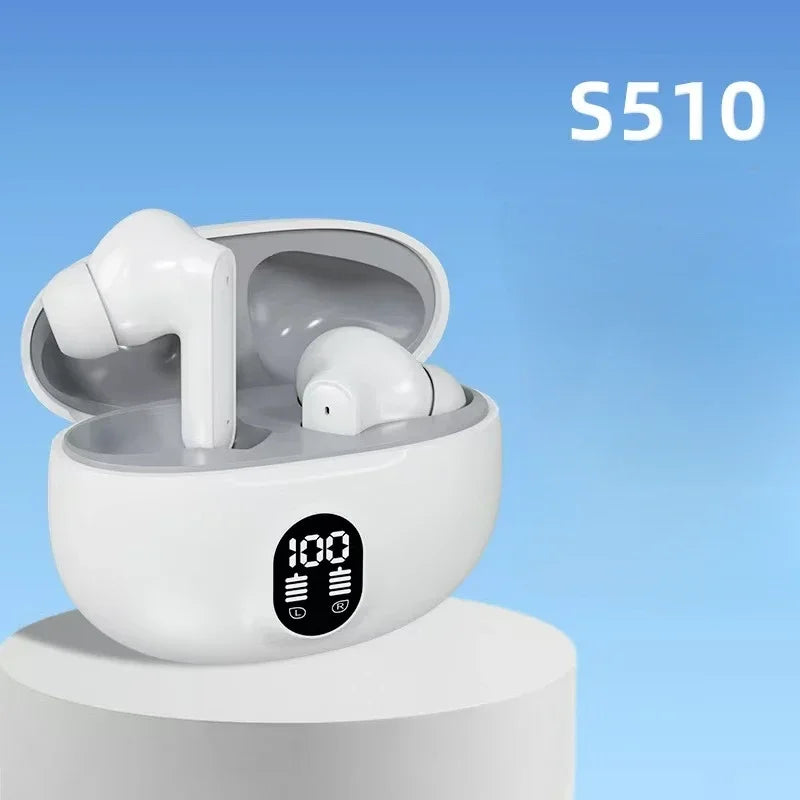 S510 TWS Wireless Headphones LED Power Earphones Digital Display