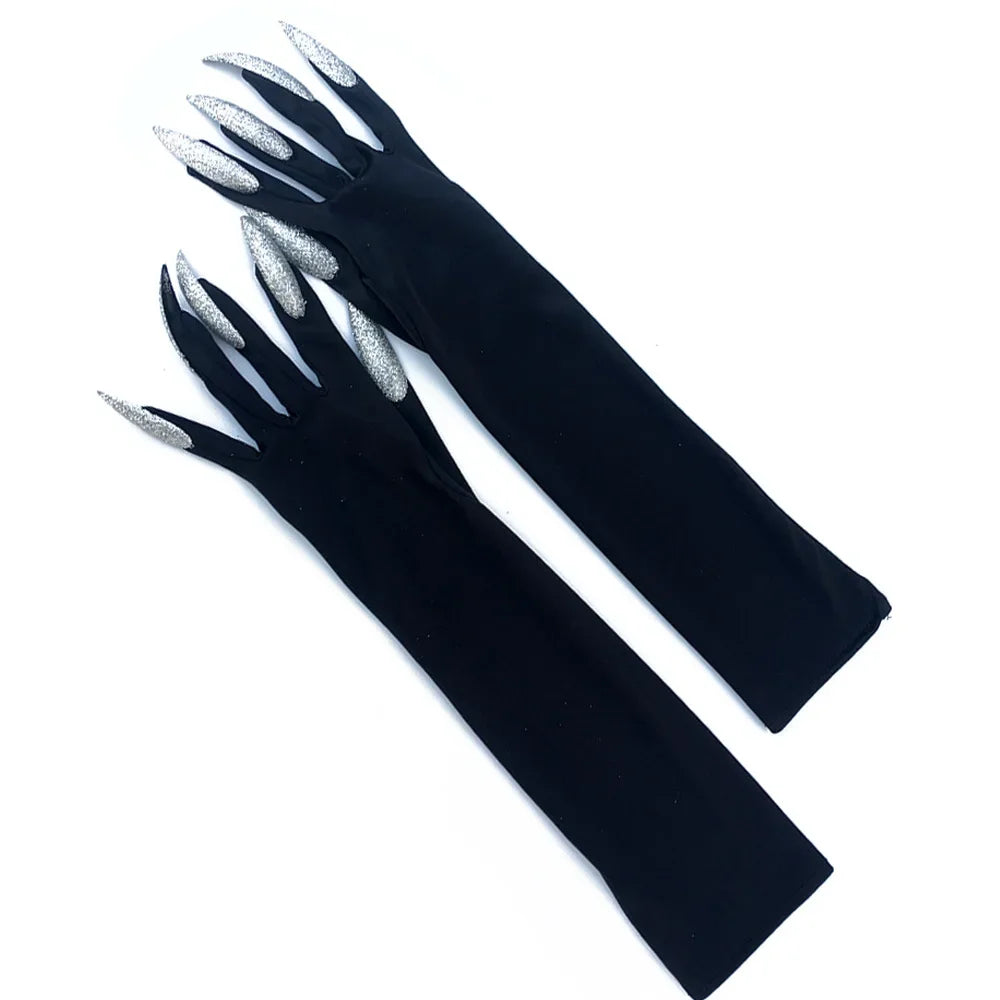 Halloween Cosplay Gloves Long Fingernail Party Props Monster Claws