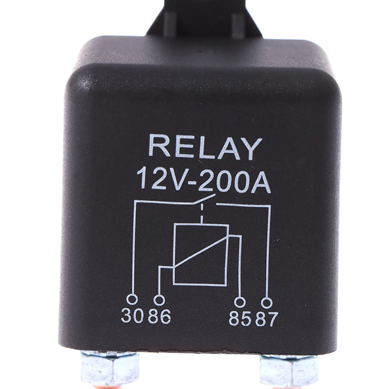 4 Pin 12V DC 200 Amp Heavy Duty Split Charge Winch Relay Car