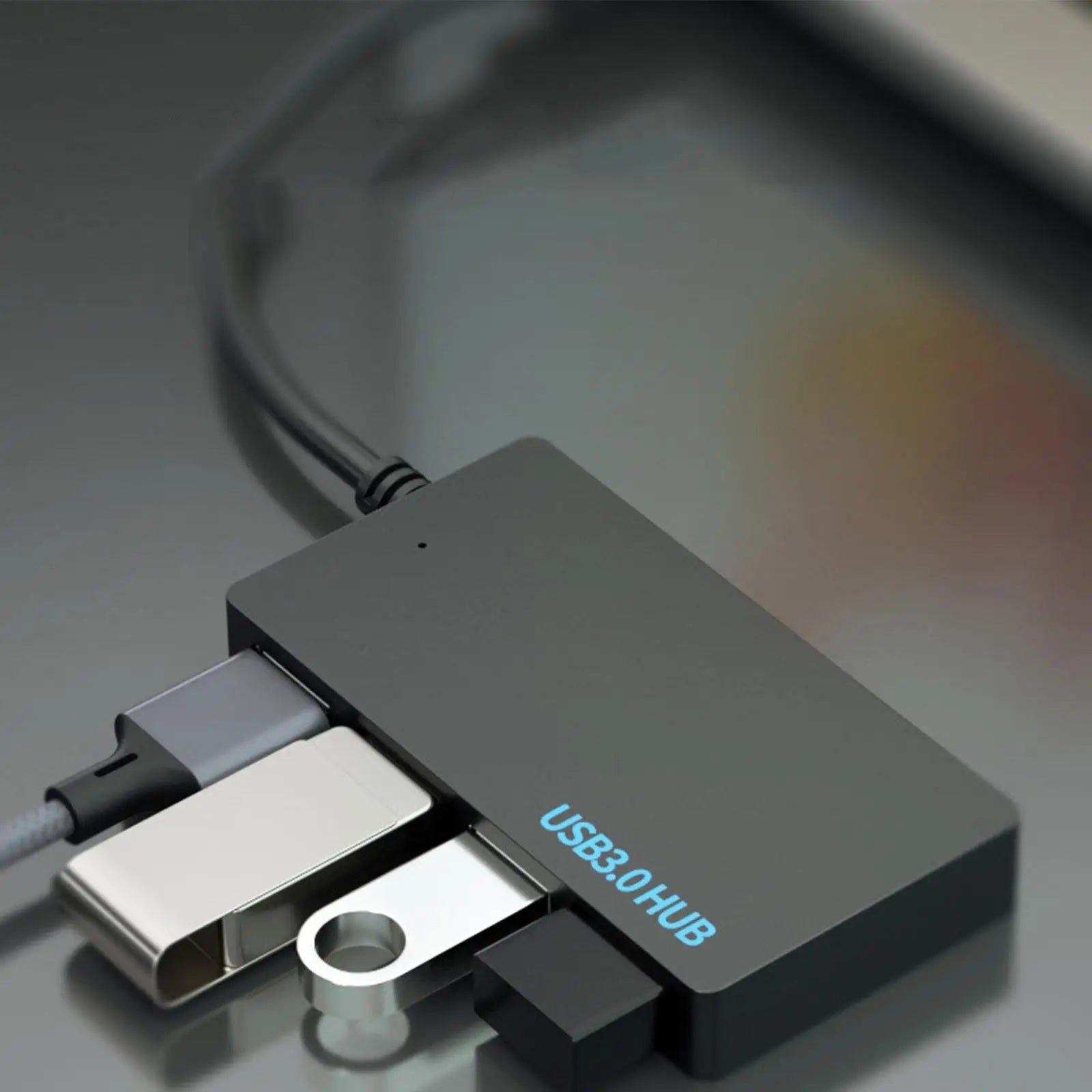 4-Port USB 3.0 Hub Splitter – 5Gbps High-Speed Port Expander USB Hub Zpaxo