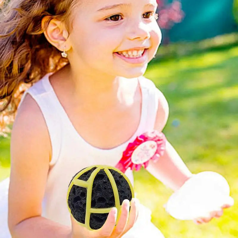 Silicone Water Balls 6X Silicone Refillable Soaker Sponge Balls Throwing Fight Games Pool Play Supplies Fun Outdoor Activities Zpaxo