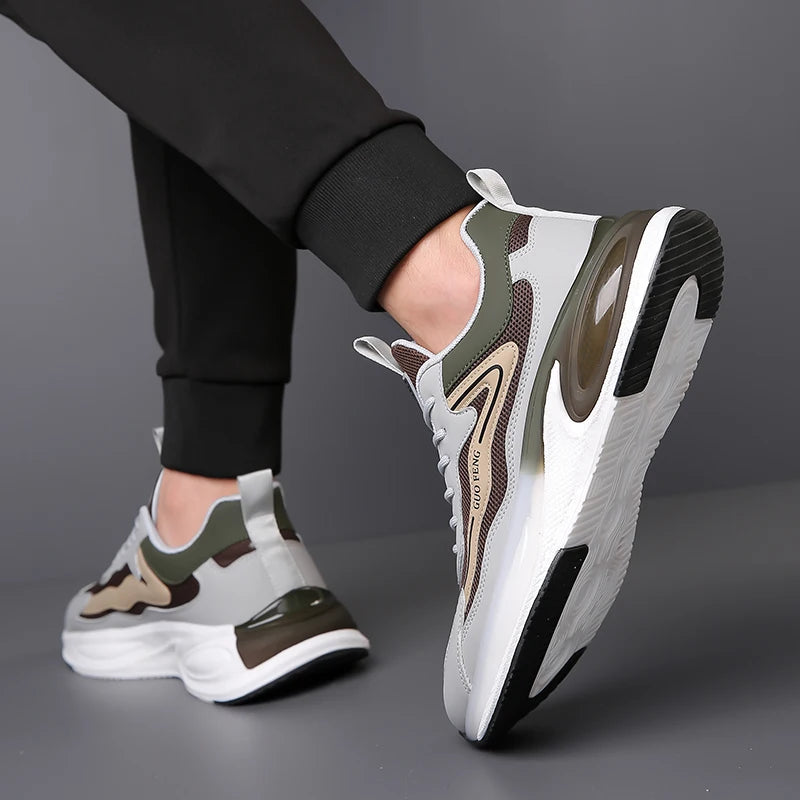 Men's Casual Sneakers Luxury Trainer Shoes Breathable Race Running