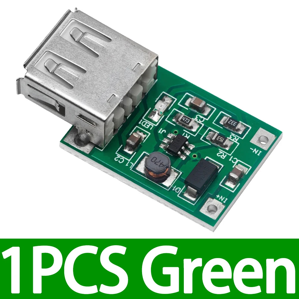 0 9V-5V 5V 600mA DC-DC Step-up Boost Converter Module Ultra-low Zpaxo 1pcs green
